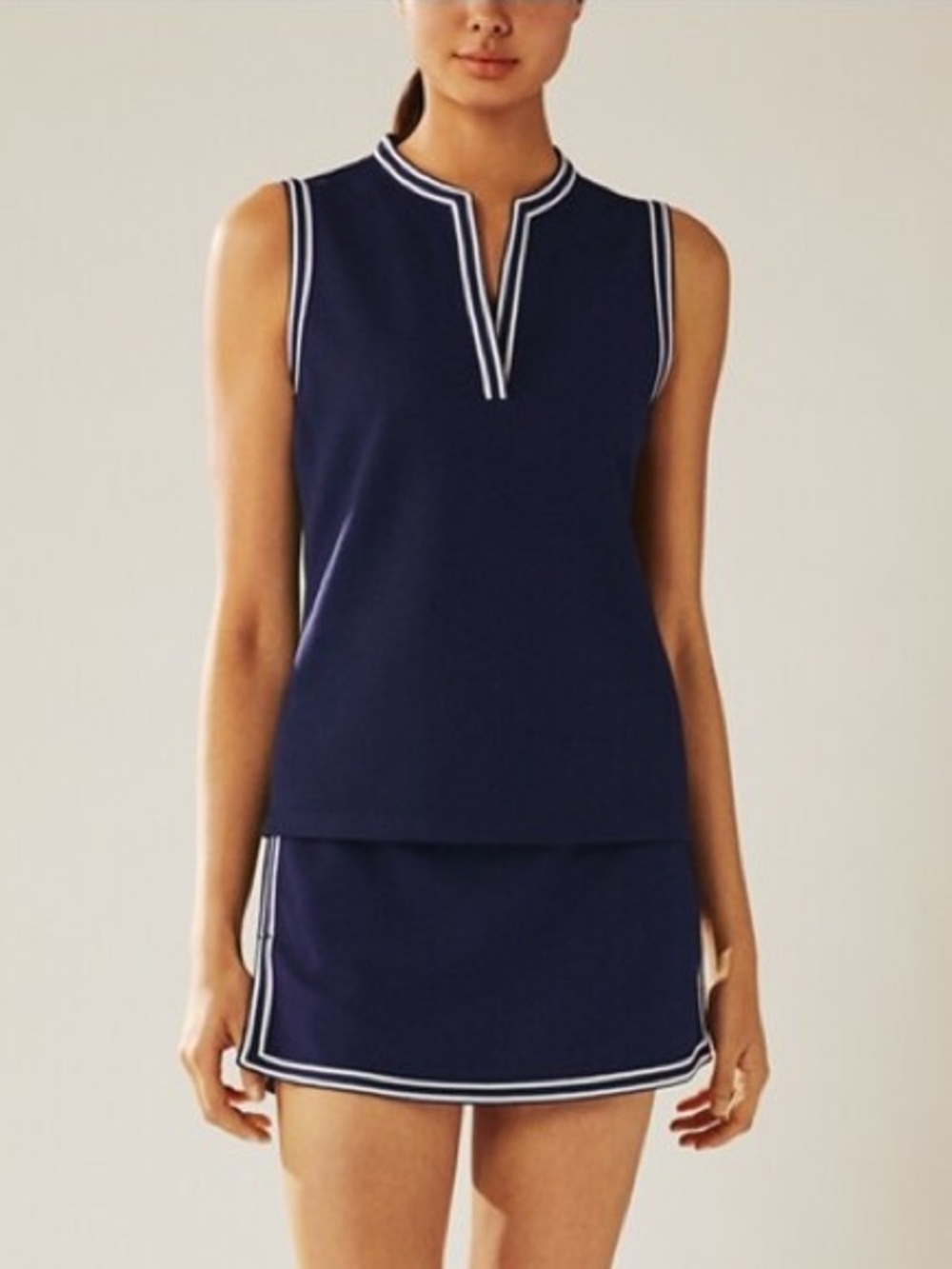 Tory Burch Sleeveless Tank Top Navy Size XS